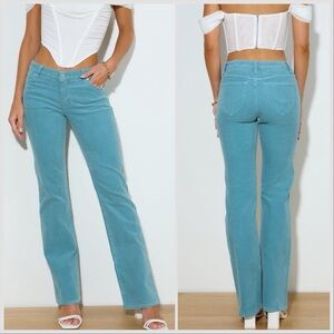 NWT ROLLA'S corduroy DALLAS LOW BOOTCUT JEAN DUSK Sz 28